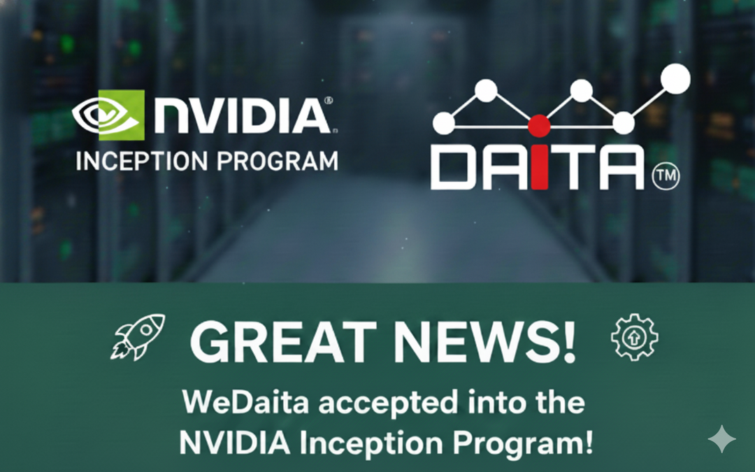 WeDaita is accepted into the NVIDIA Inception program.